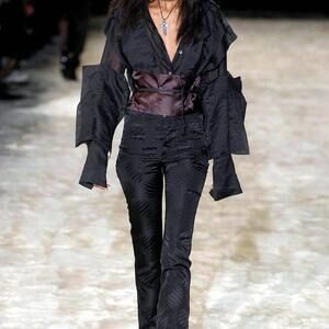 Gucci By Tom Ford F/W 2002 Silk Blouse Runway Look 3